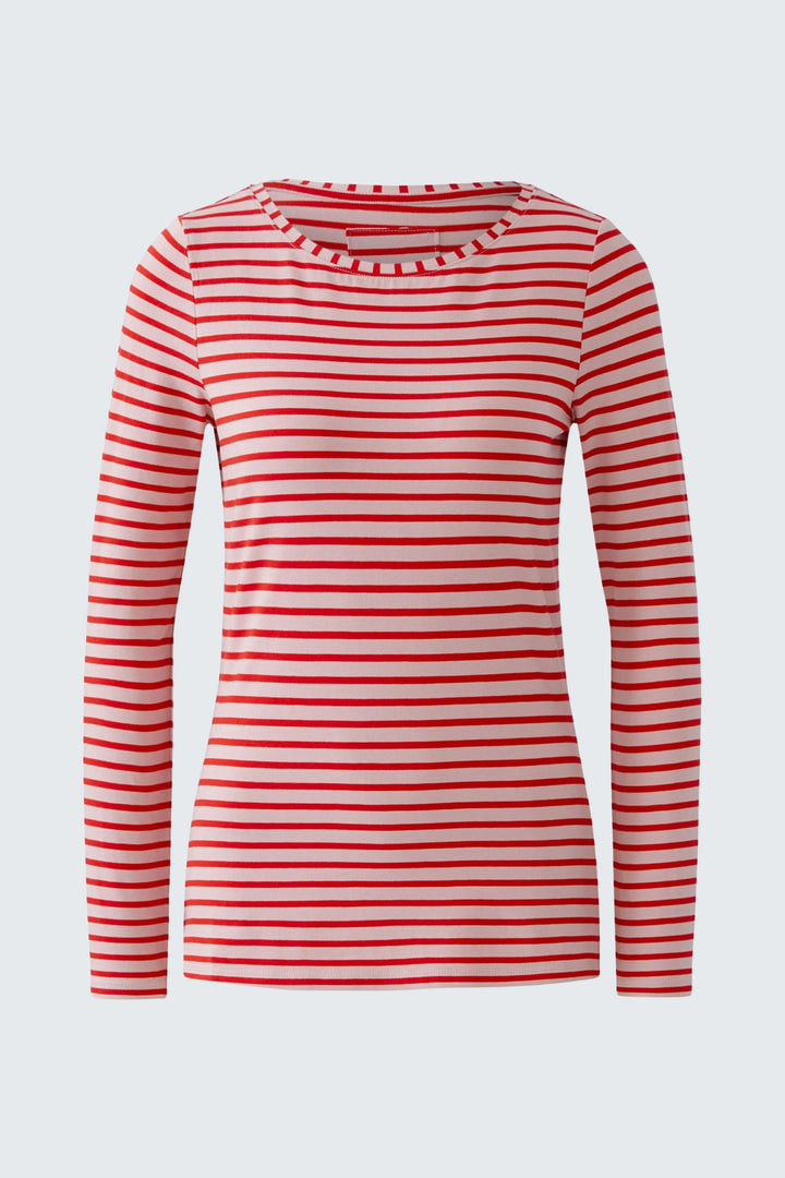 Long-sleeved striped sweater