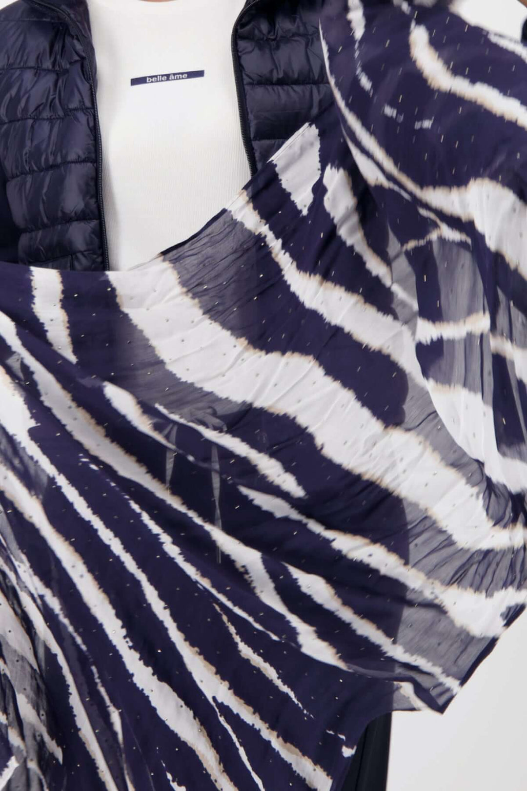 Écharpe à motif zèbre