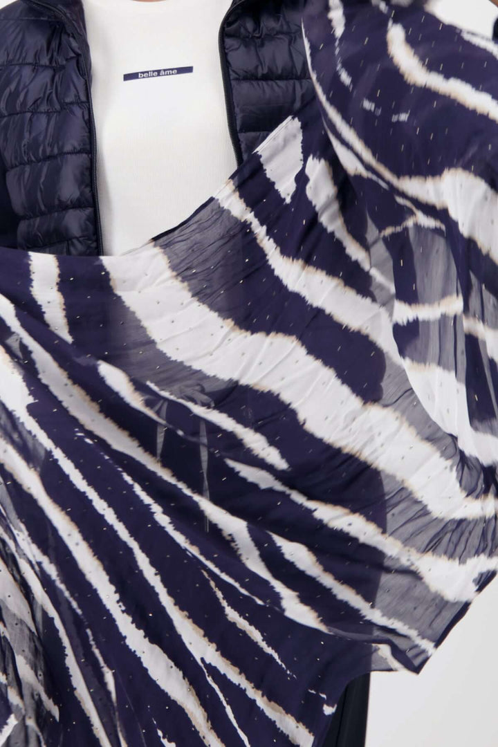 Écharpe à motif zèbre