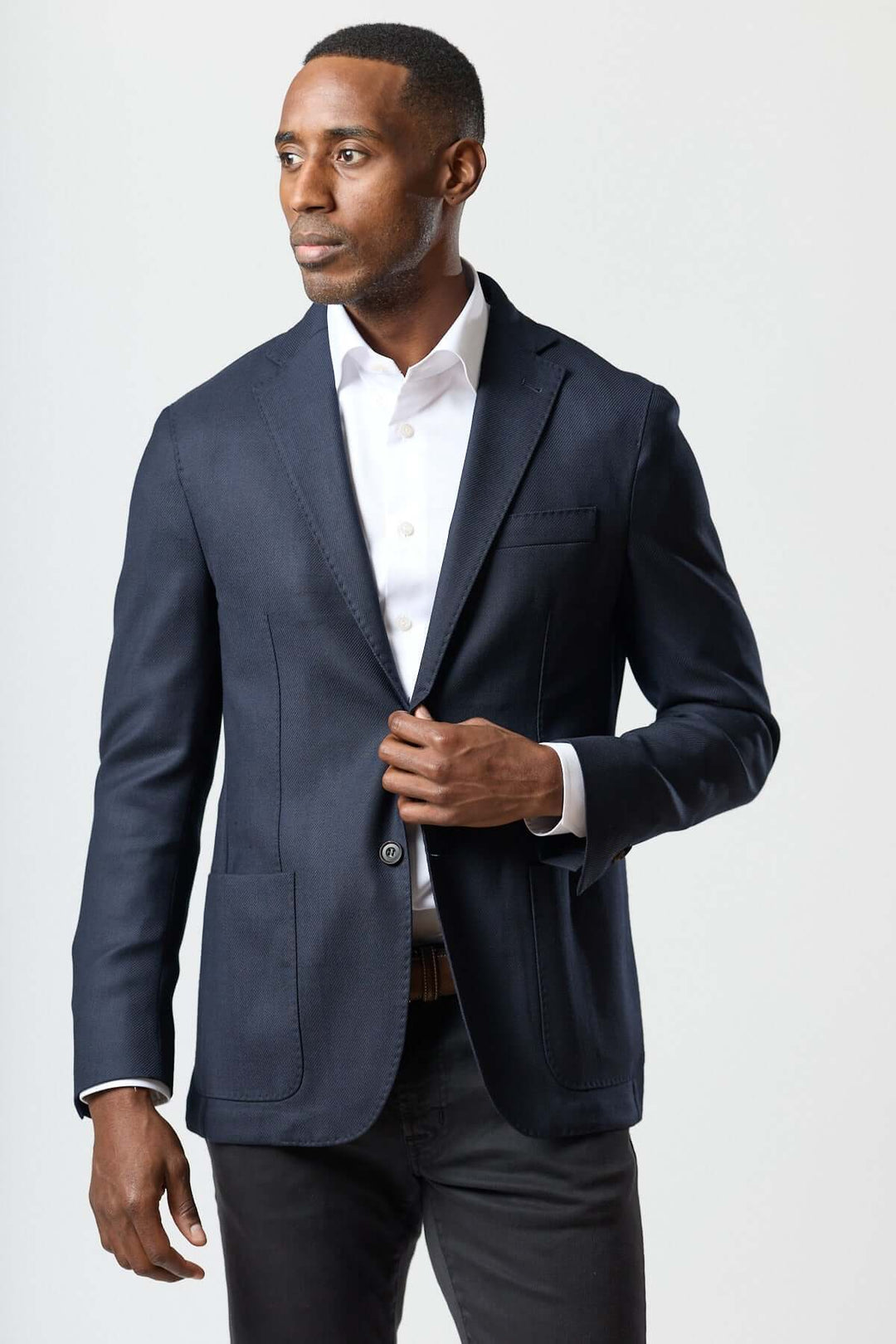 Veston moderne avec gilet zippé intégré