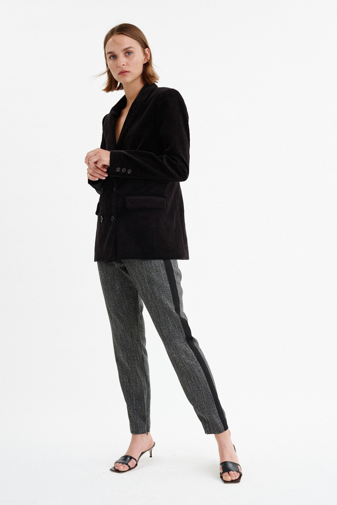 Pantalon à bande contrastante JANICKA