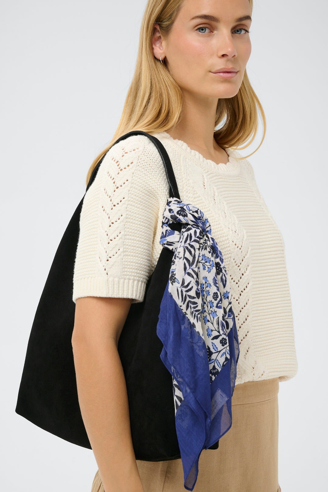 Foulard carré à motif Phi