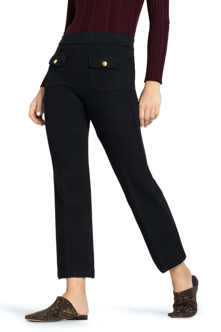 Pantalon droit à poches plaquées