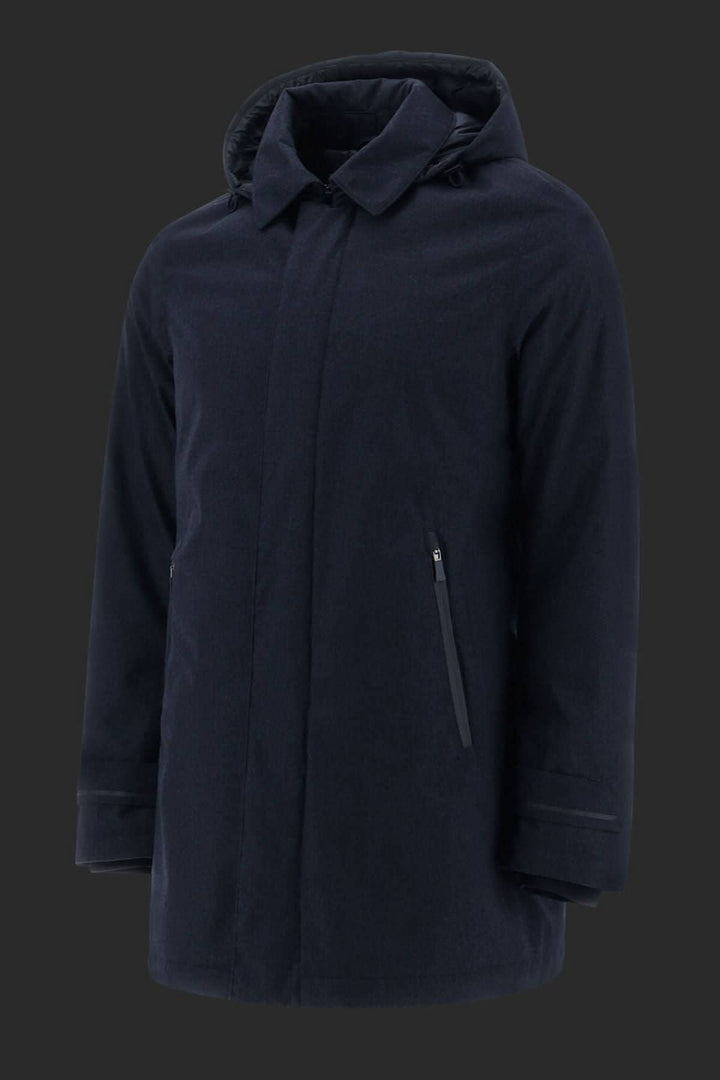 Manteau carcoat en polyester, adapté pour les voyages d'affaires, avec protection contre l'eau.