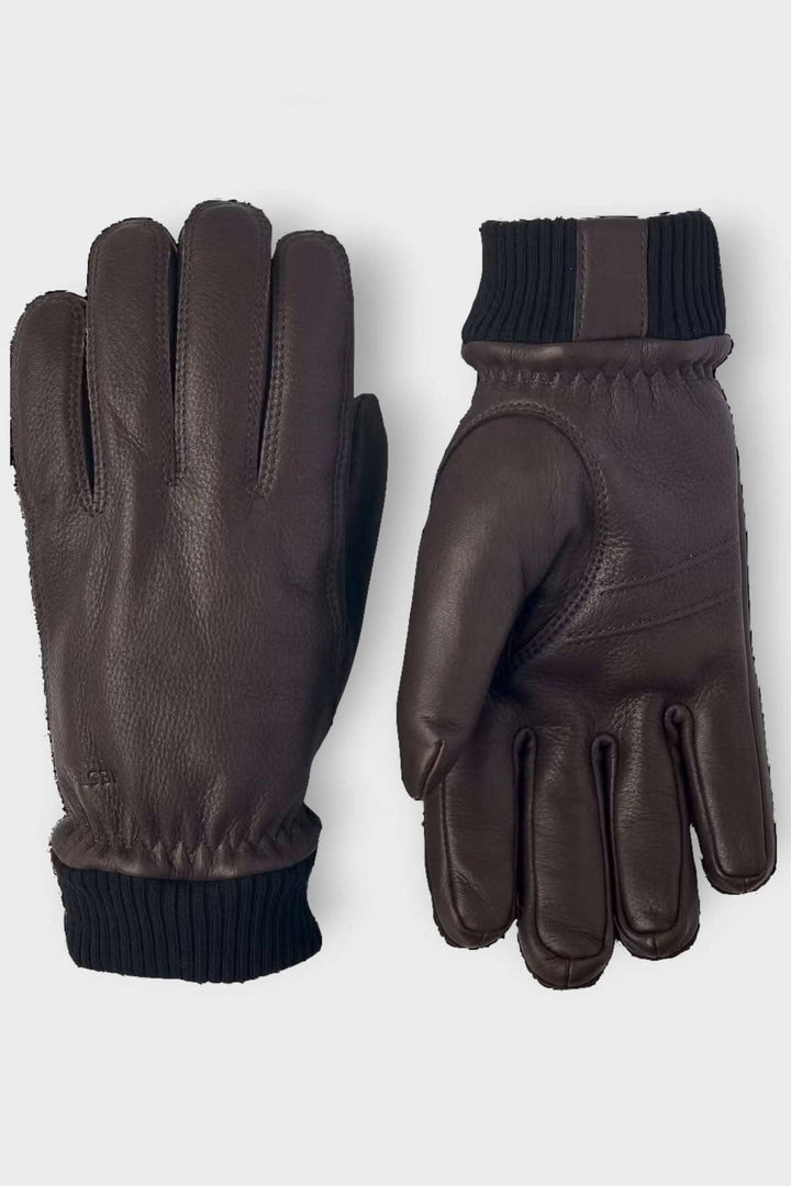 Gant de cuir Tore, chaud et confortable, en peau de cerf, manchons côtelés, parfaits pour le froid.