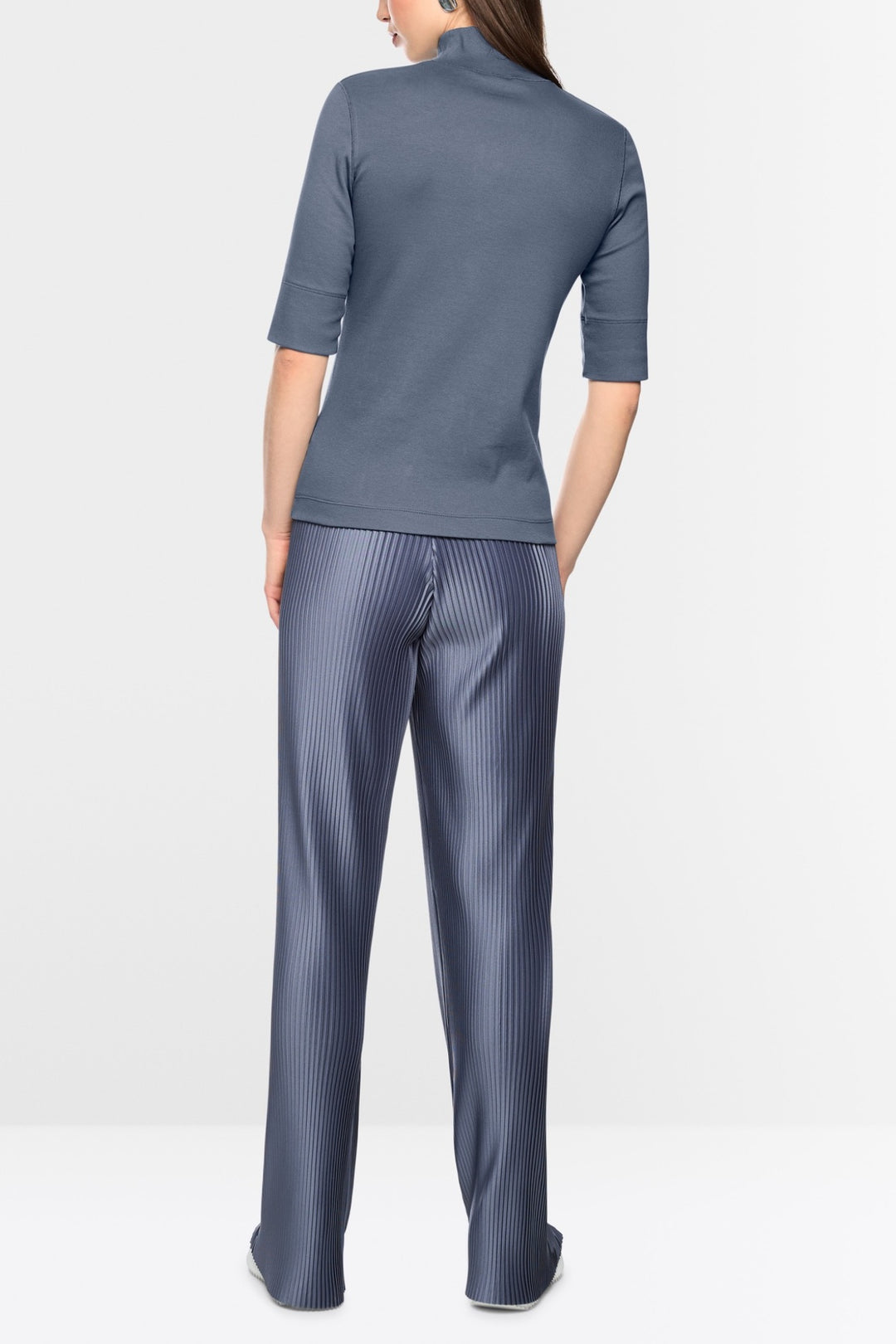 3/4-Sleeve Turtleneck Top