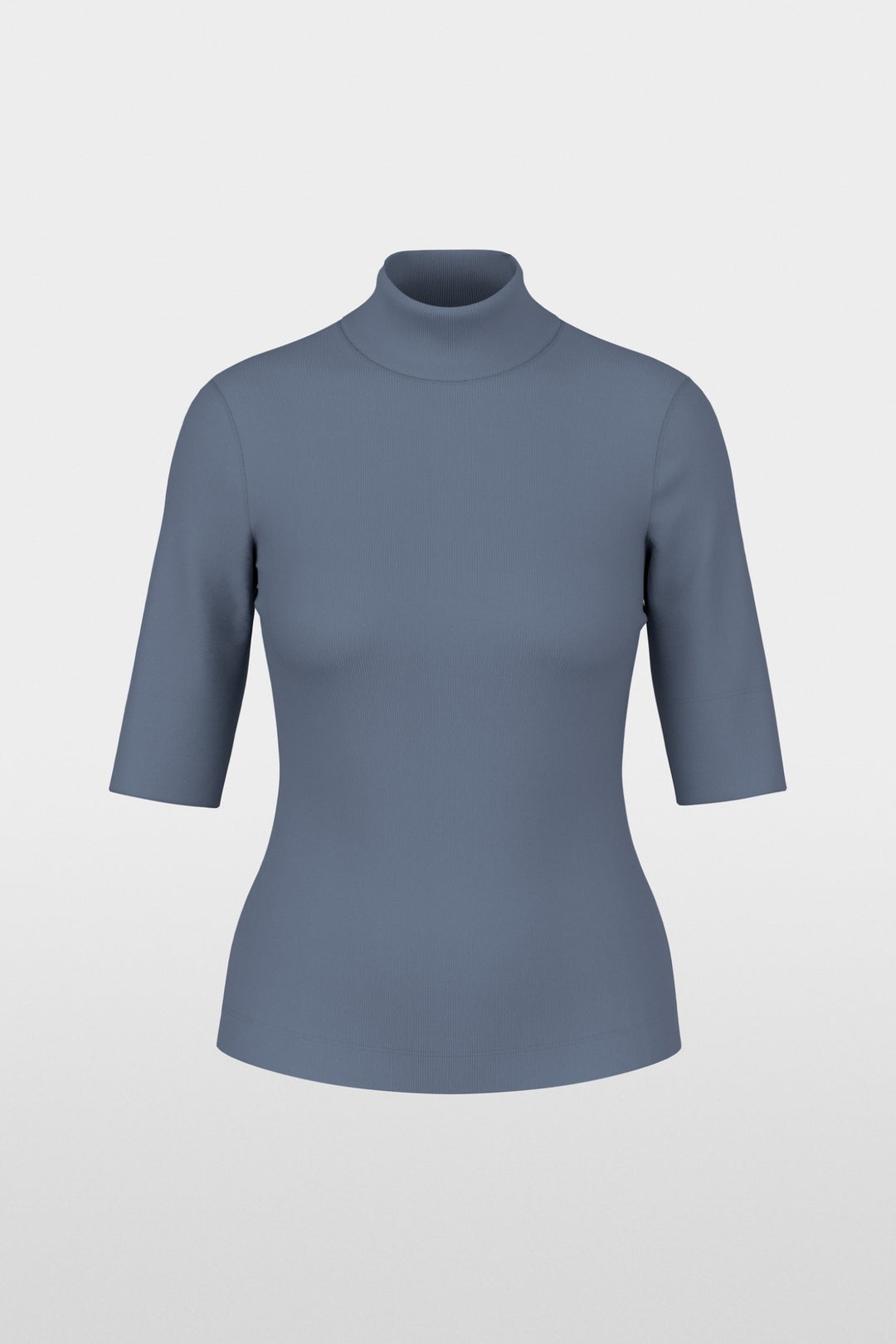 3/4-Sleeve Turtleneck Top
