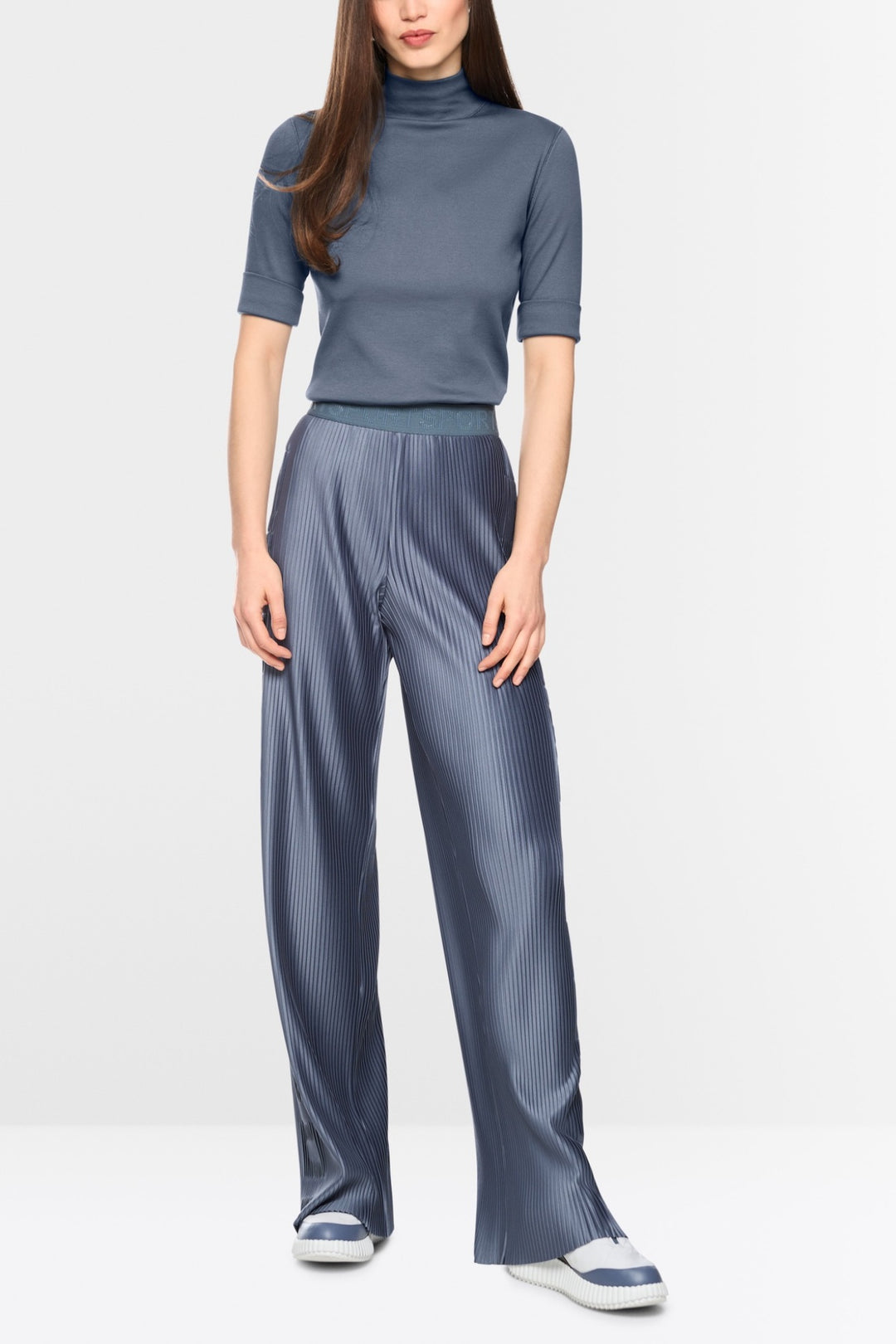 3/4-Sleeve Turtleneck Top