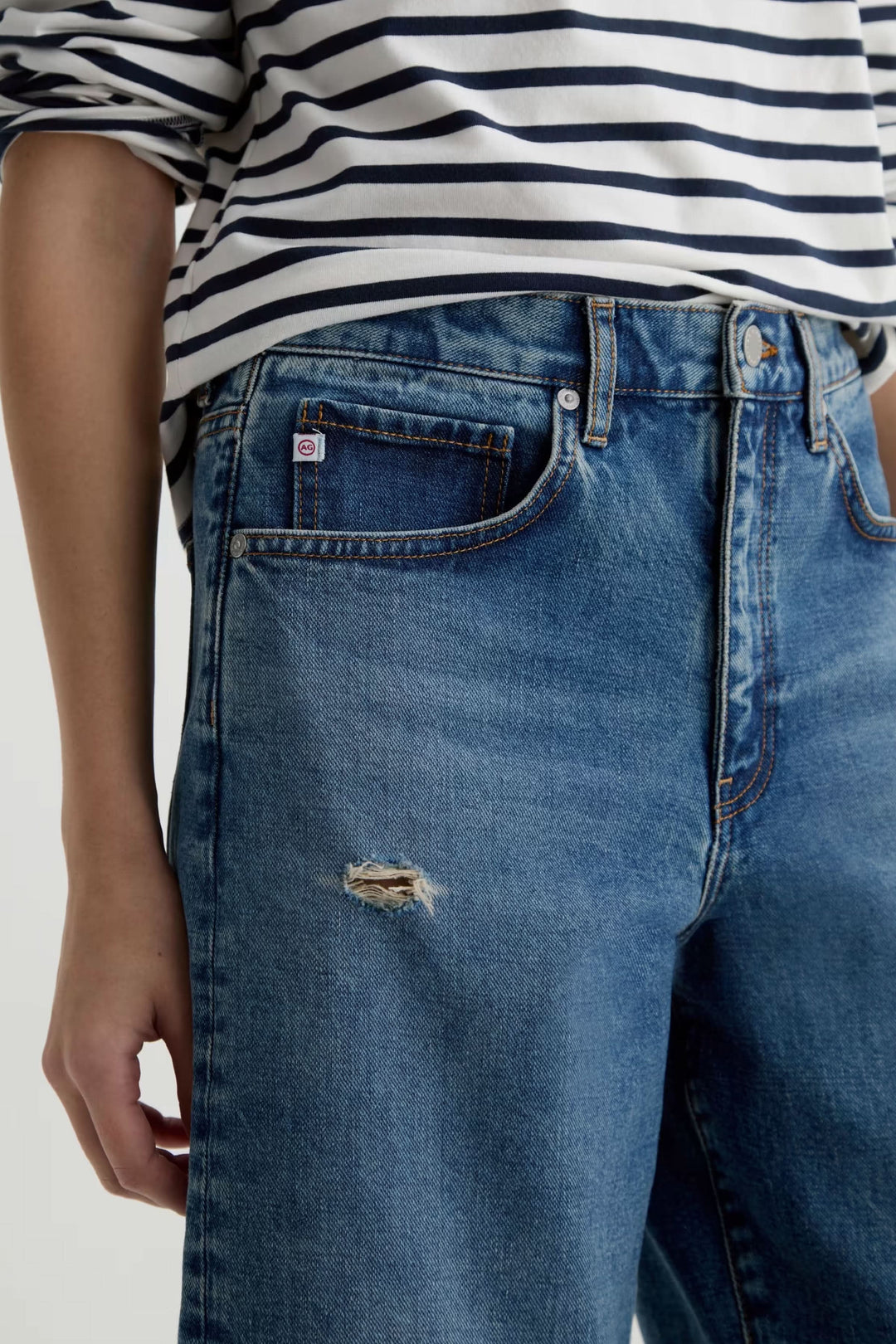 Bermuda Thalia en denim à coupe décontractée
