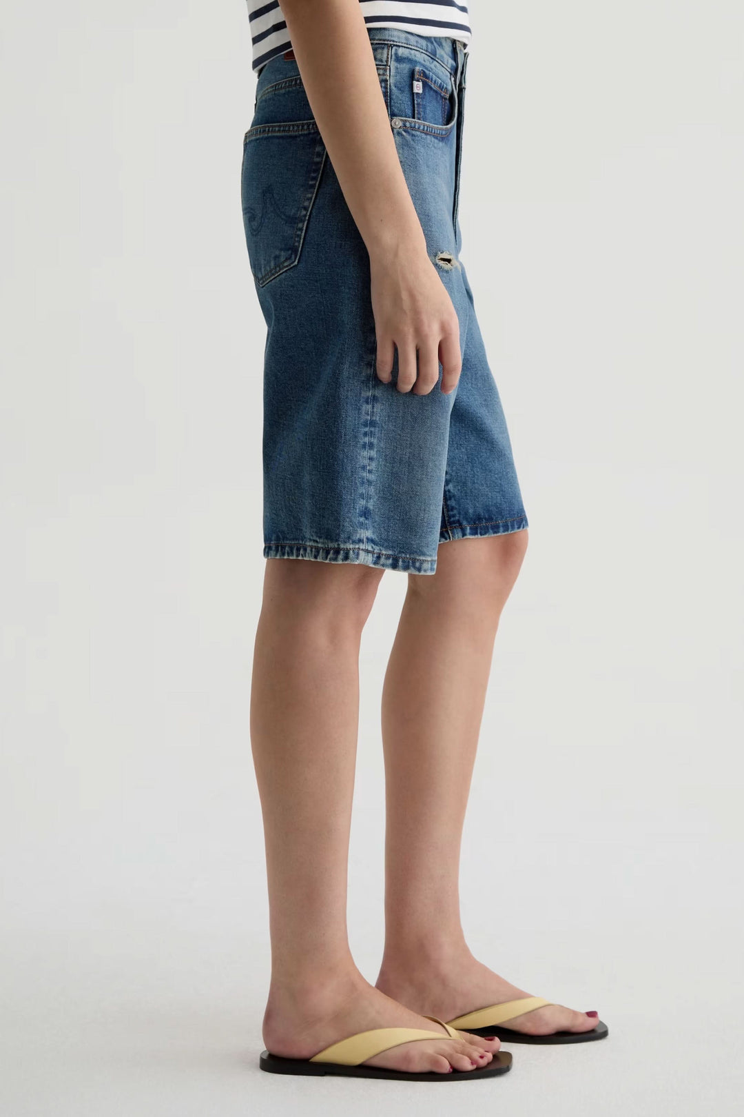 Bermuda Thalia en denim à coupe décontractée
