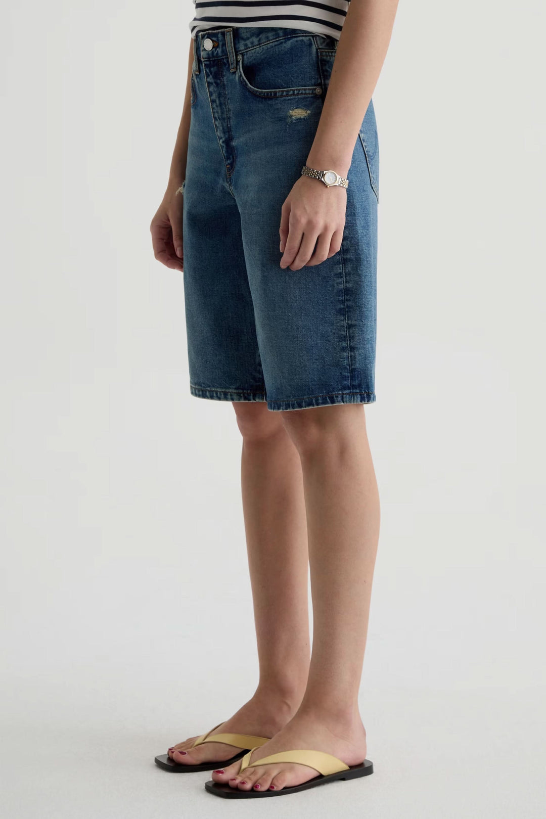 Bermuda Thalia en denim à coupe décontractée