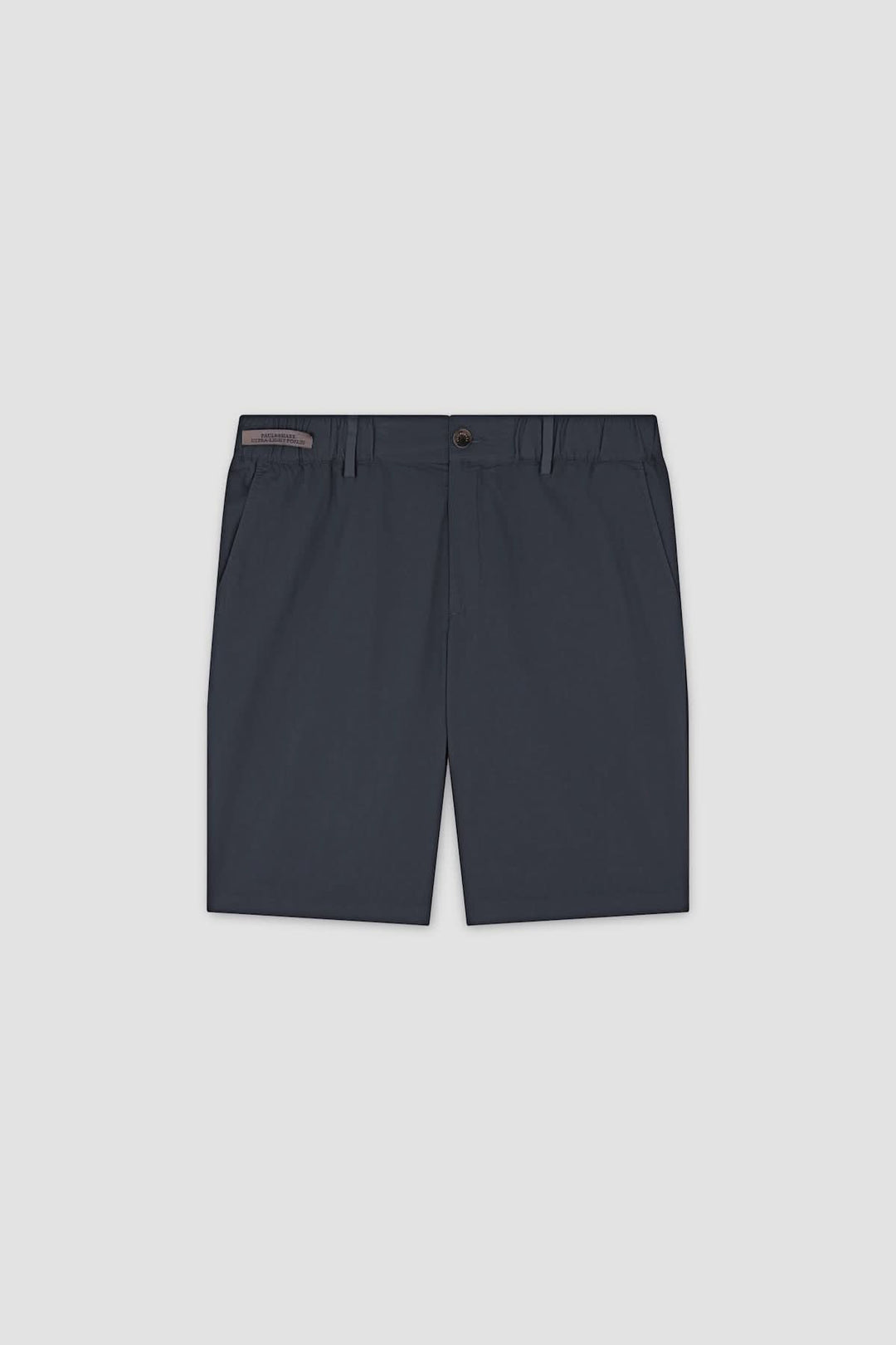 Bermuda en popeline de coton ultralégère, coupe régulière, couleur marine, idéal pour une tenue décontractée et confortable.