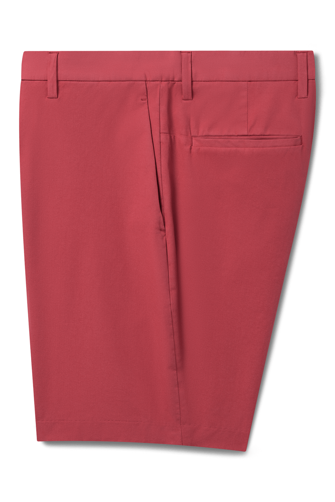 Bermuda extensible en tissu Ultra 4X Stretch Twill, coupe ajustée, coloris rouge.