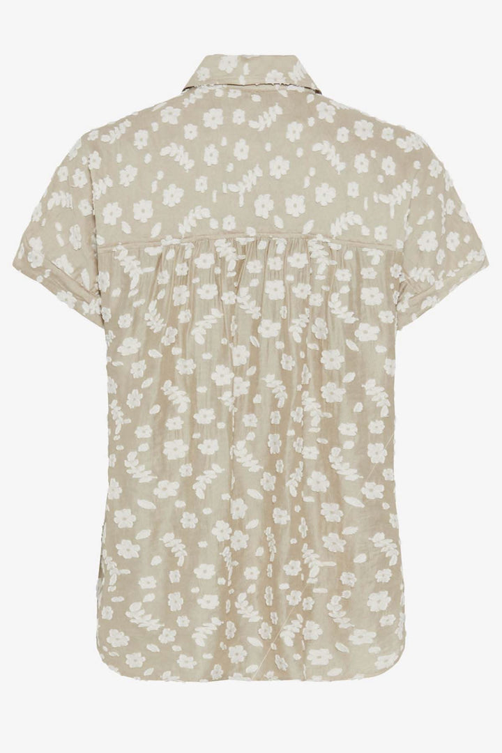 Blouse VIV à broderie florale, design léger et oversize, idéale pour l&