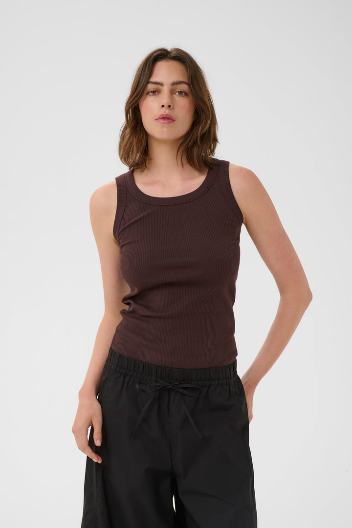 Camisole côtelée Dagna
