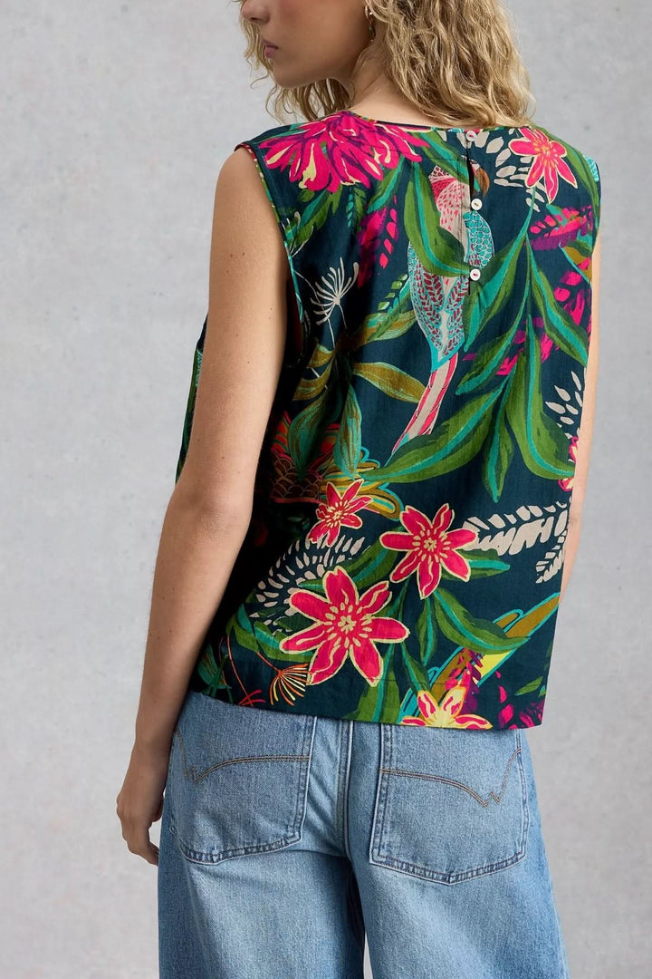 Camisole Matilda fluide imprimé tropical