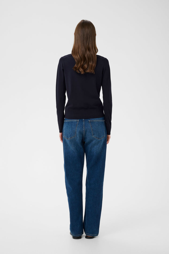 Cardigan Miko tricot fin boutonné col polo