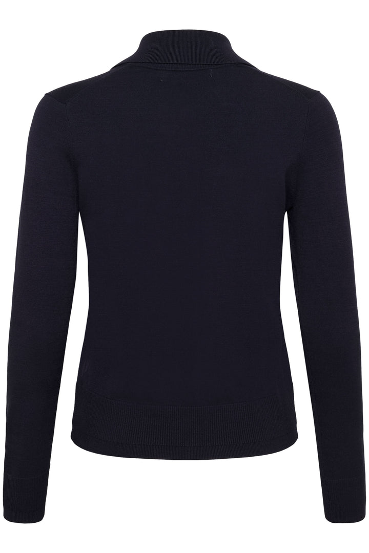 Cardigan Miko tricot fin boutonné col polo