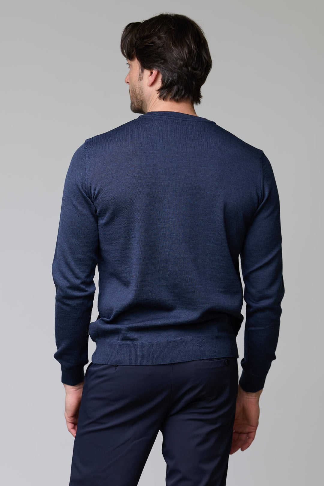 Chandail col roulé en laine mérinos