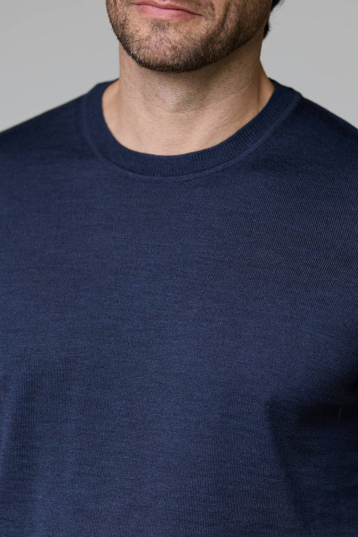 Chandail col roulé en laine mérinos