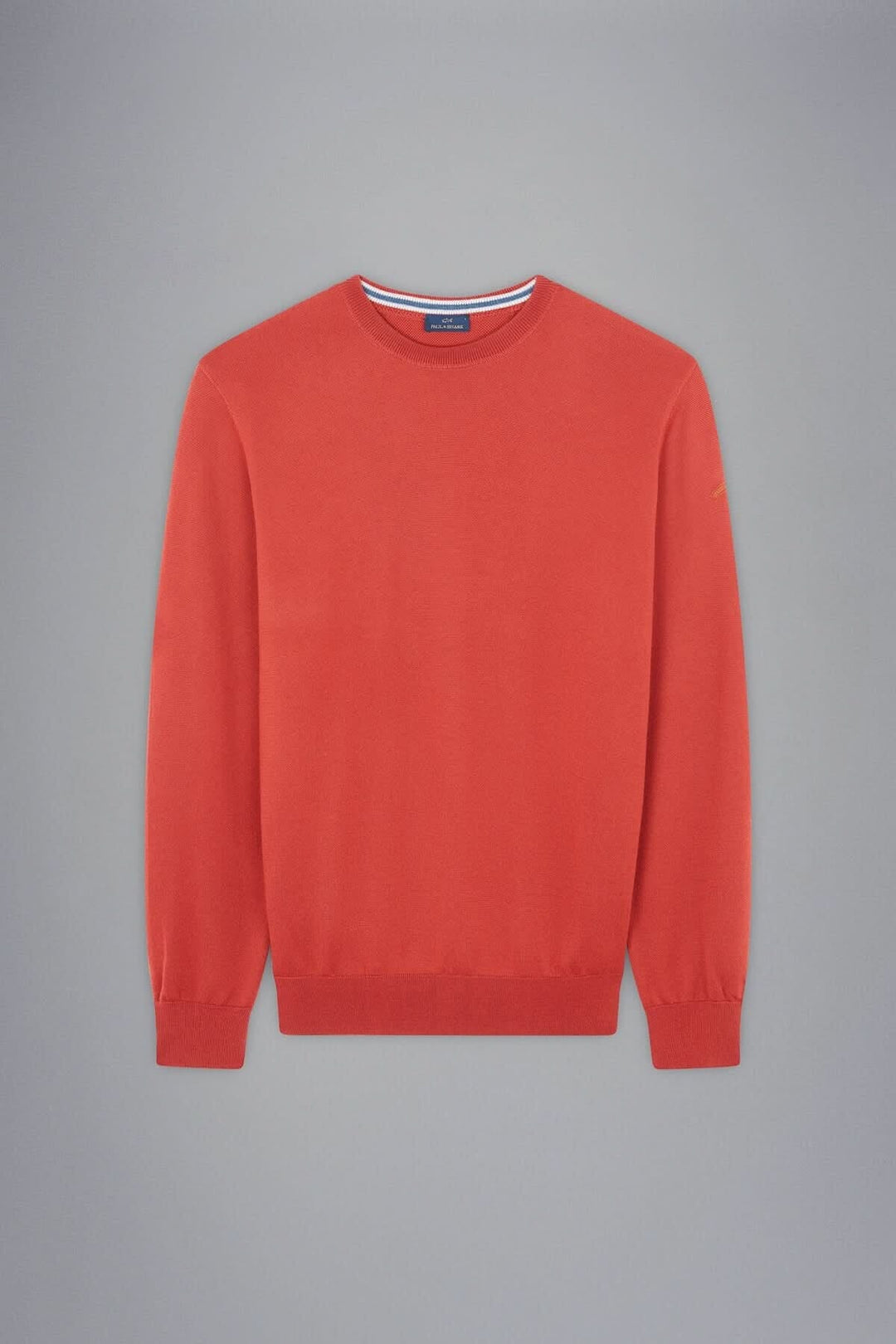 Chandail de laine orange vif de Paul &amp; Shark, élégant et confortable, parfait pour les journées fraîches.