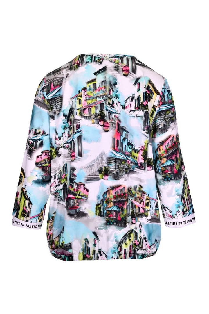 Sweatshirt with an illustrated print