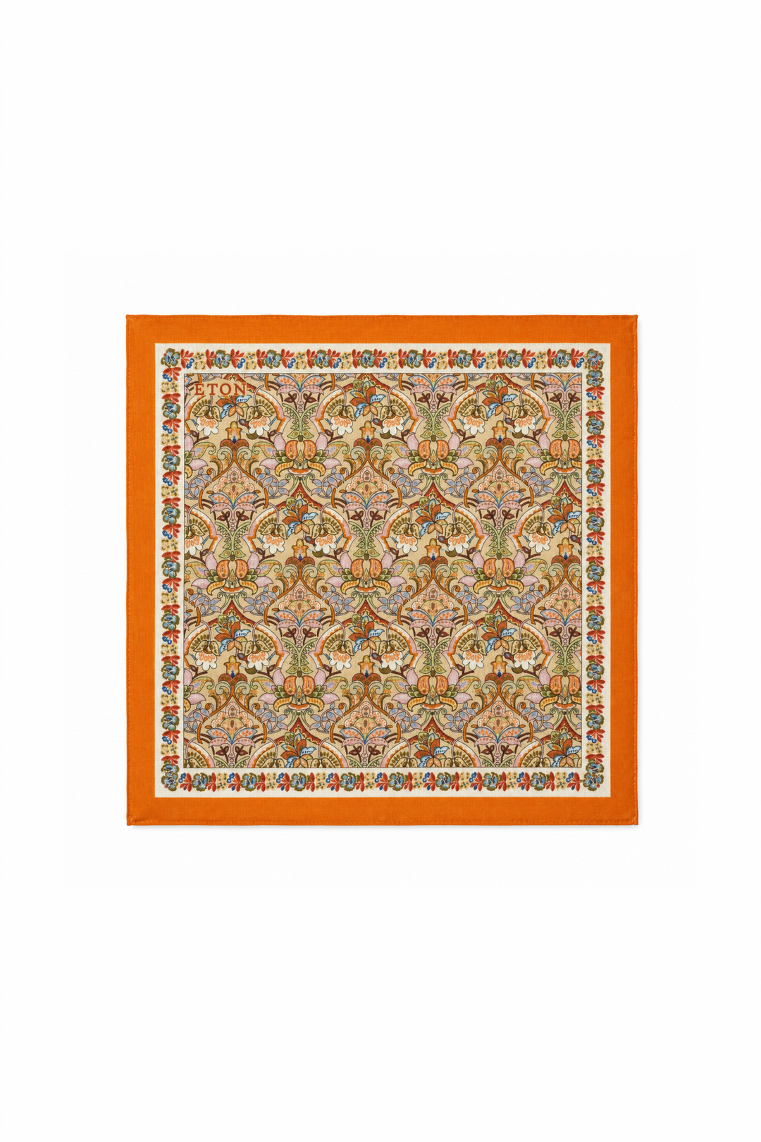 Foulard de poche à motif floral ornemental