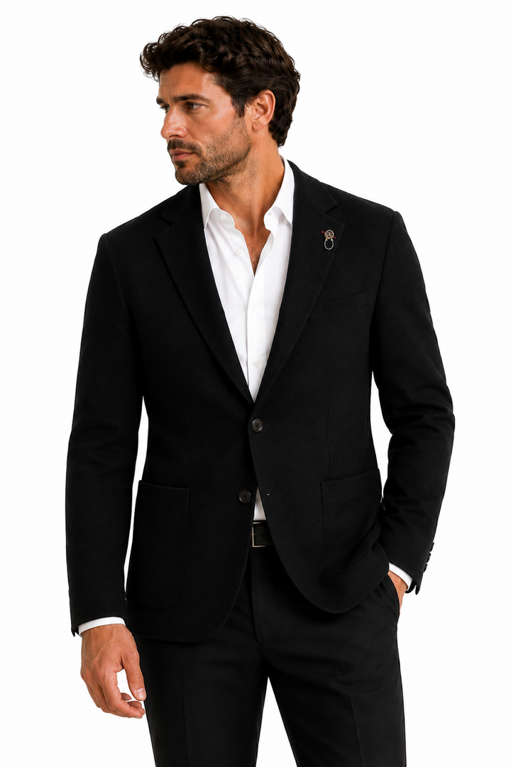 Modern textured blazer
