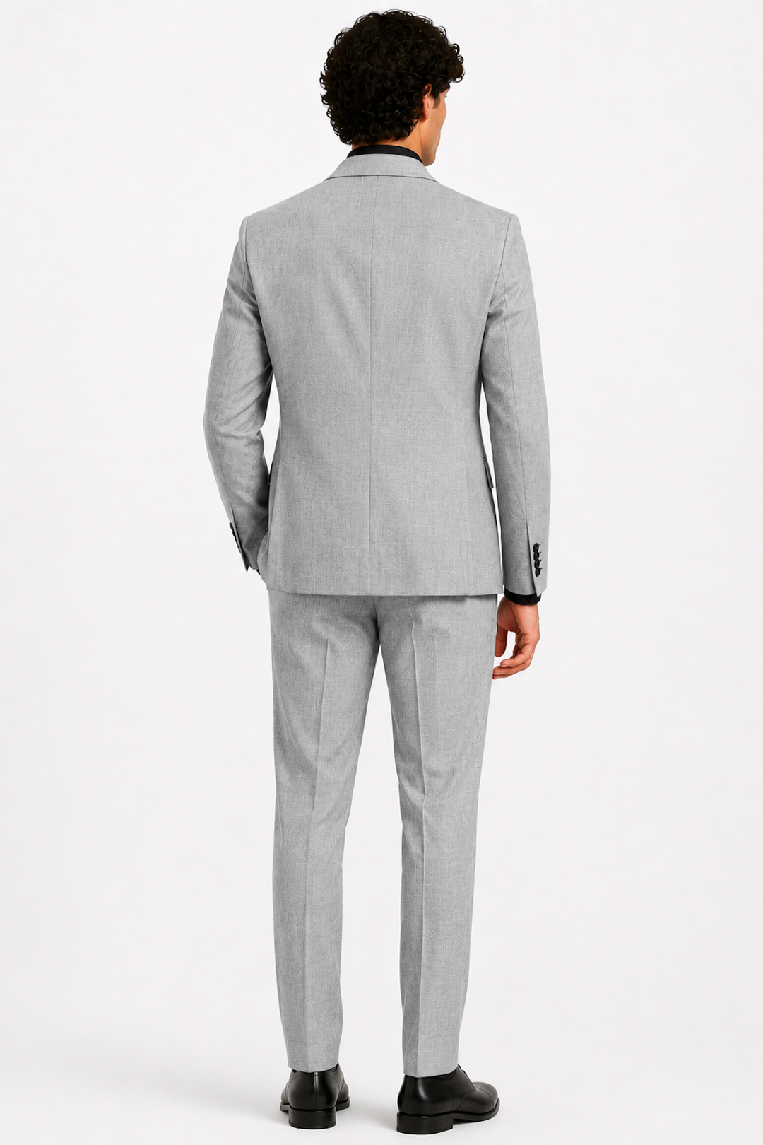 Textured formal suit