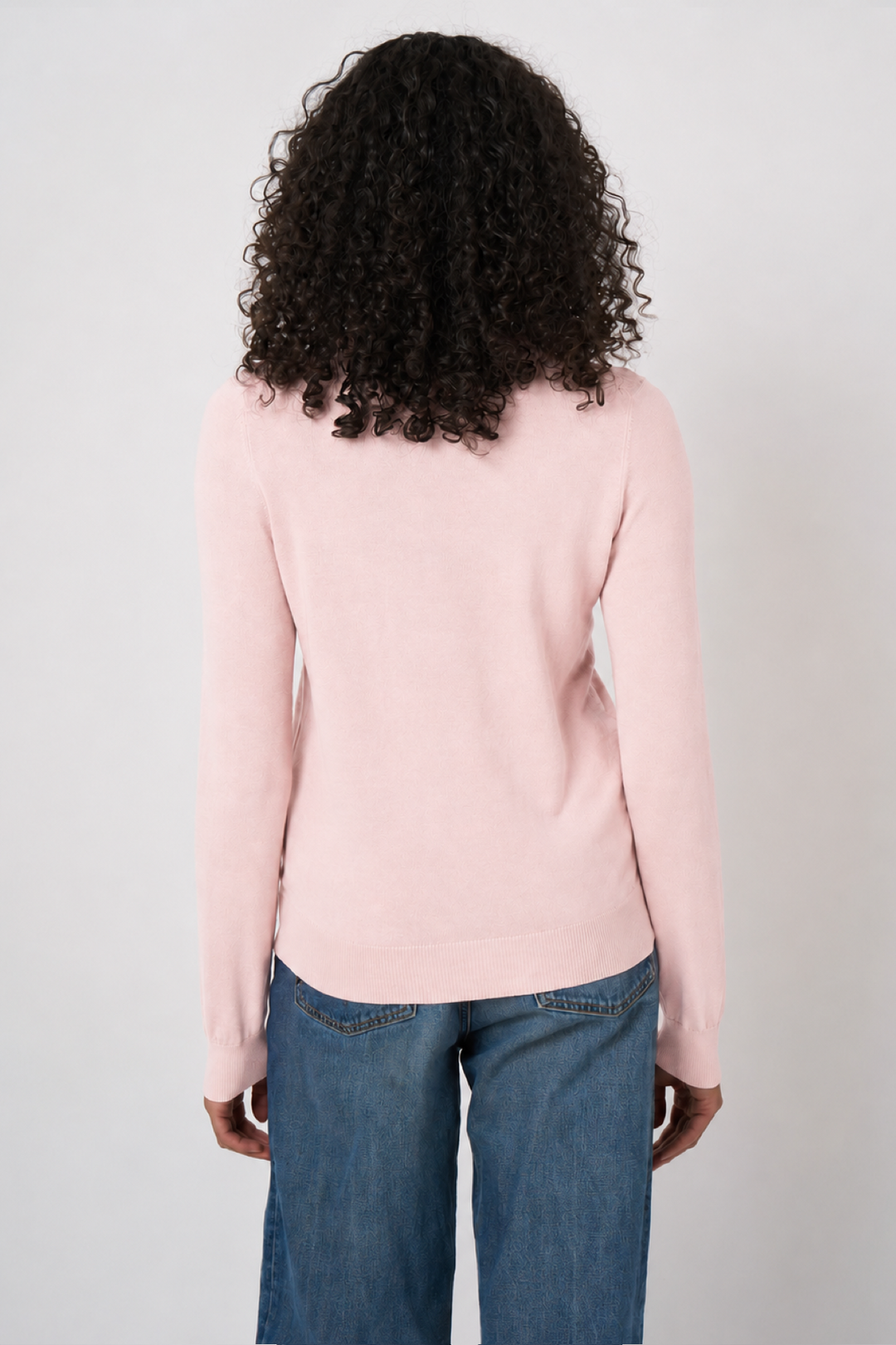 Long-sleeve V-neck sweater