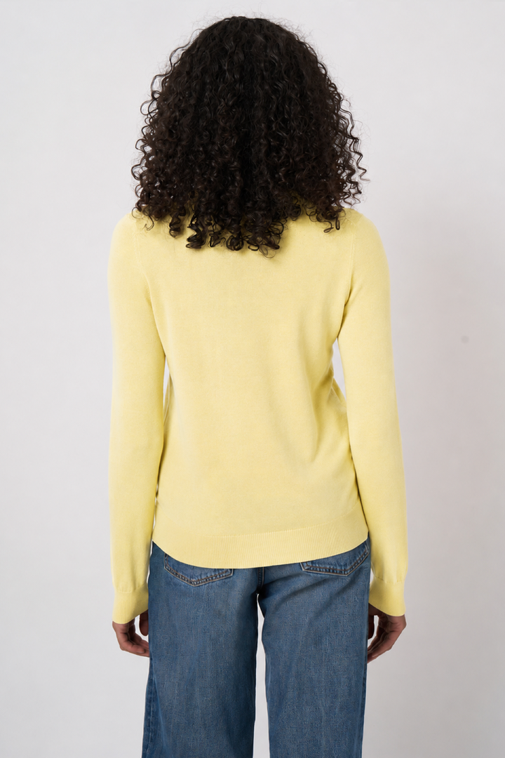 Long-sleeve V-neck sweater