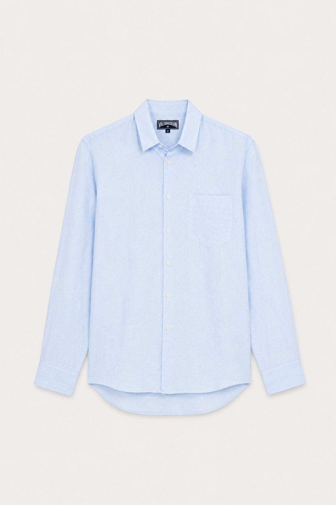Linen shirt with a chest pocket