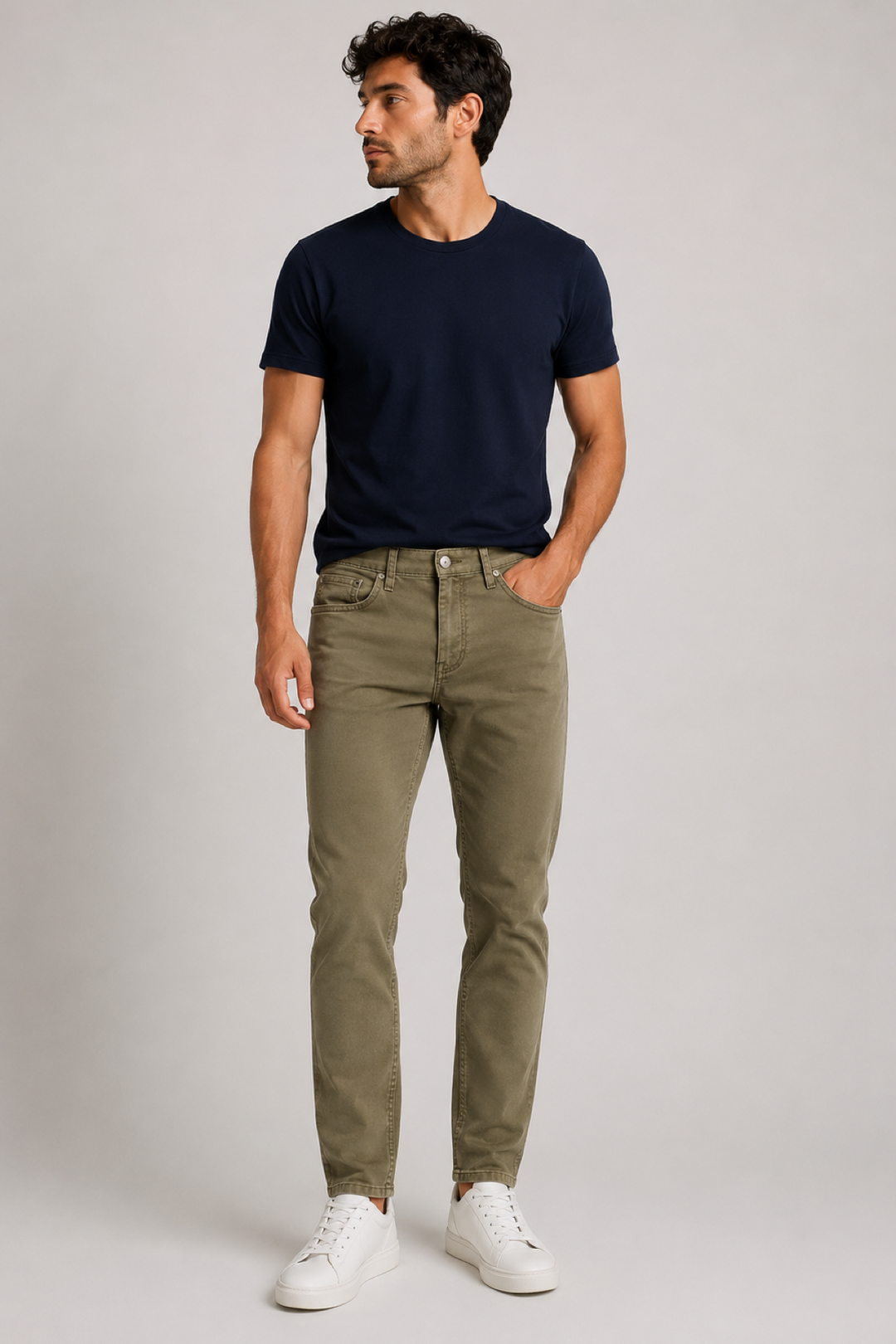 Stretch-fit pants