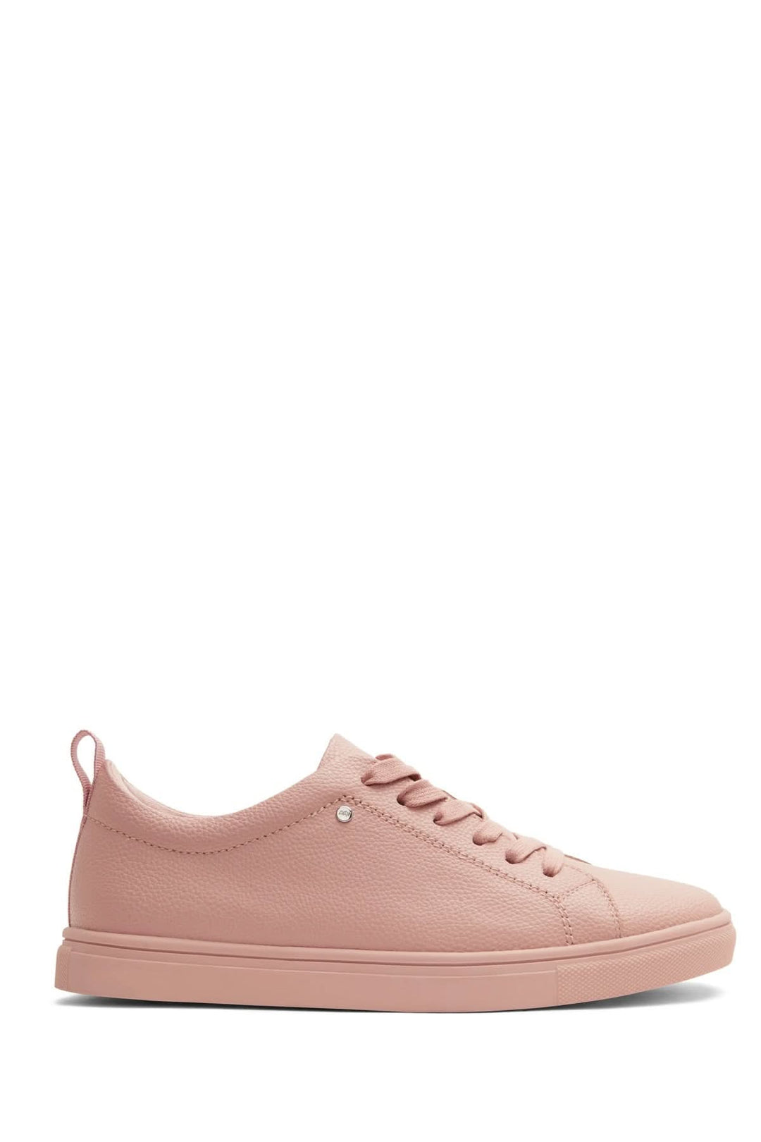Chaussures simples à lacets pour femme, couleur rose, au design épuré et écoresponsable.