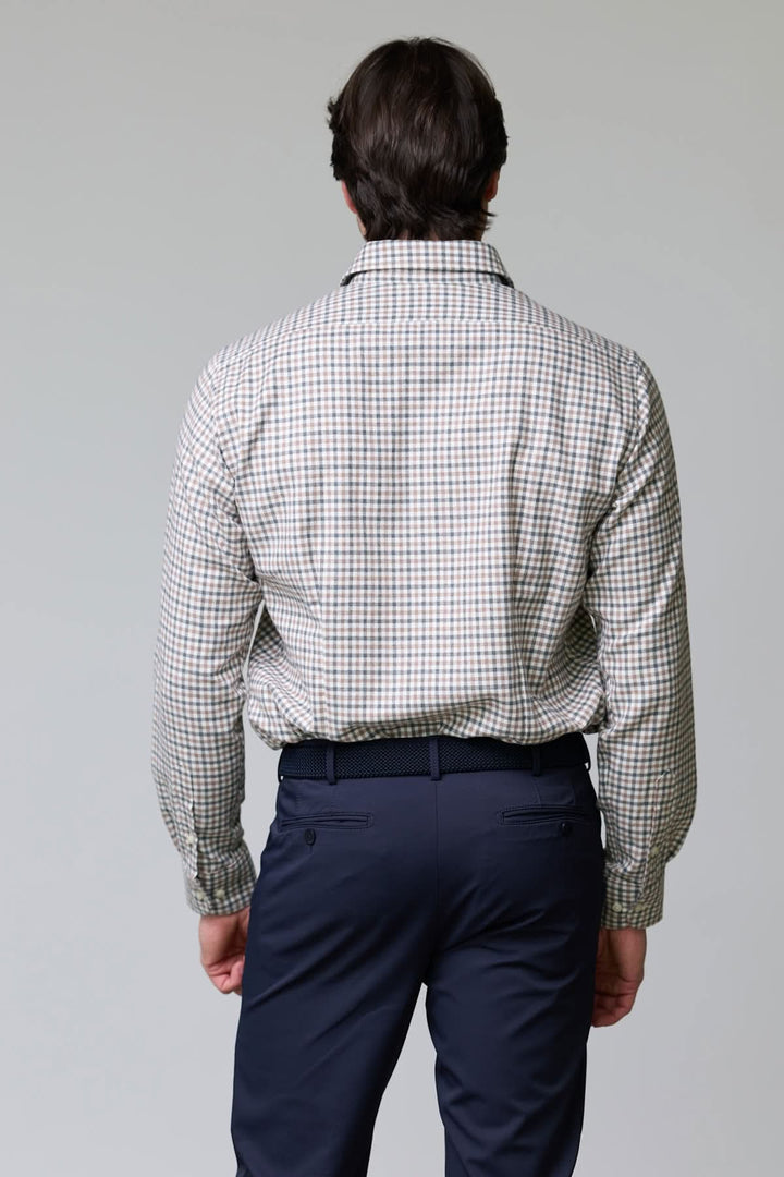 Chemise à carreaux mini-vichy en flanelle