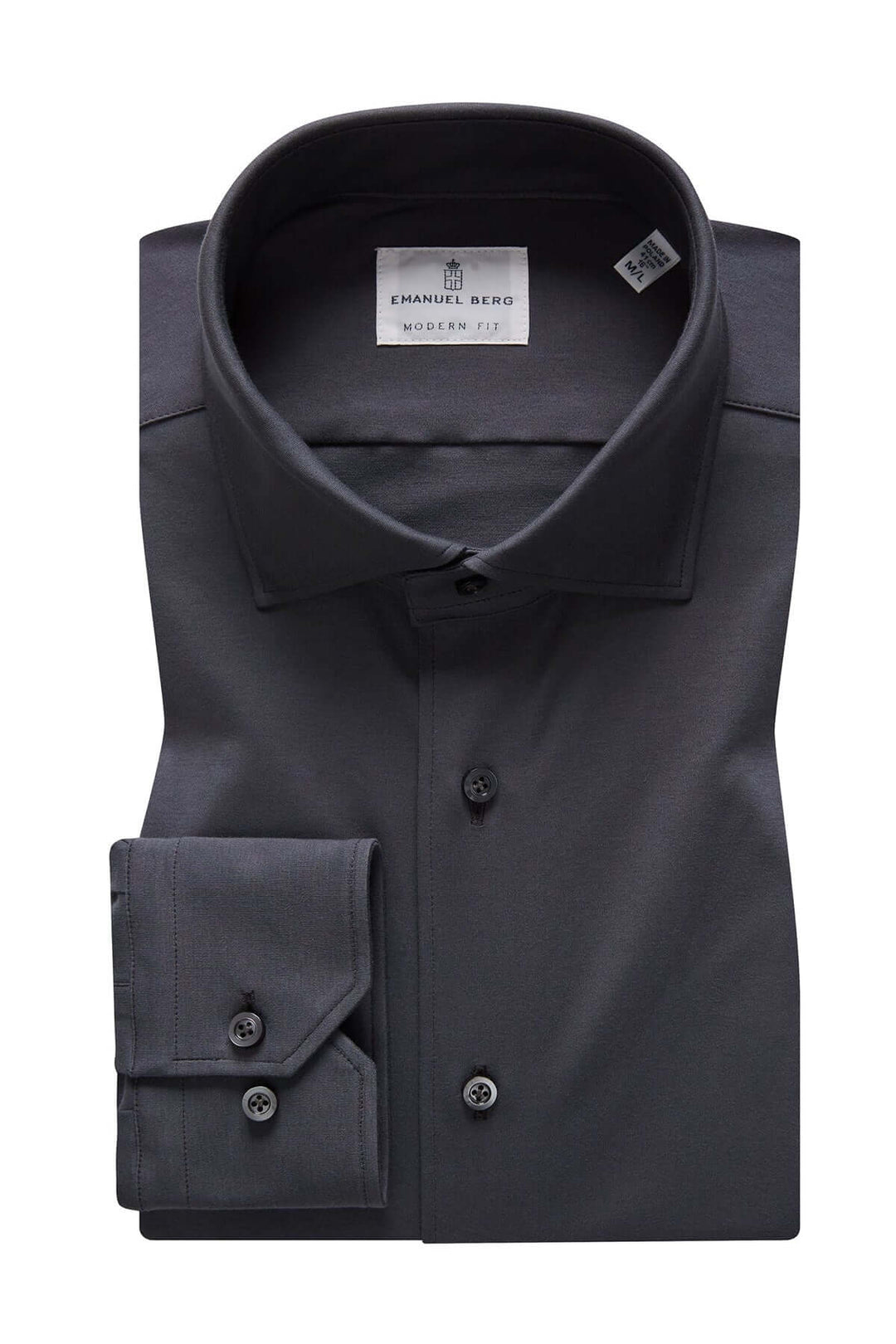 Chemise élégante à design épuré, col classique et poignets ajustables, parfaite pour le bureau et les événements formels.