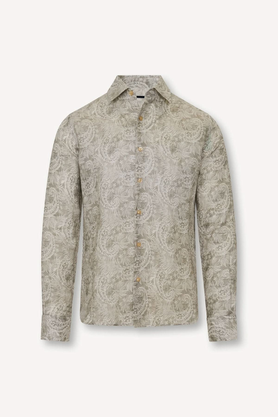 Chemise en lin à motif paisley