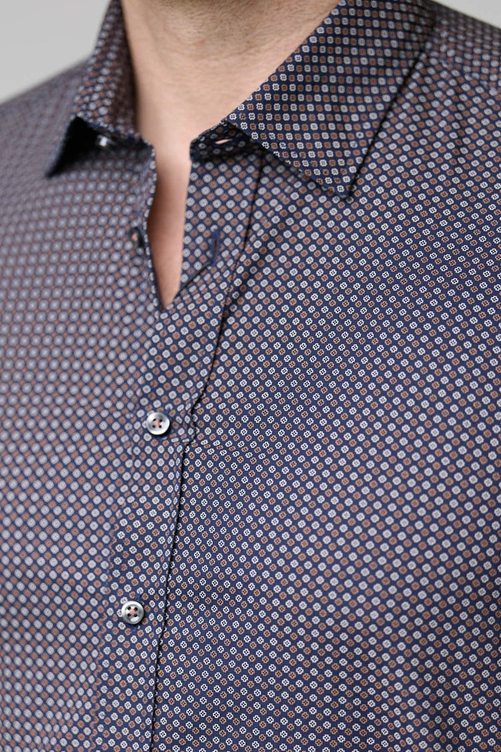 Chemise à motif géométrique