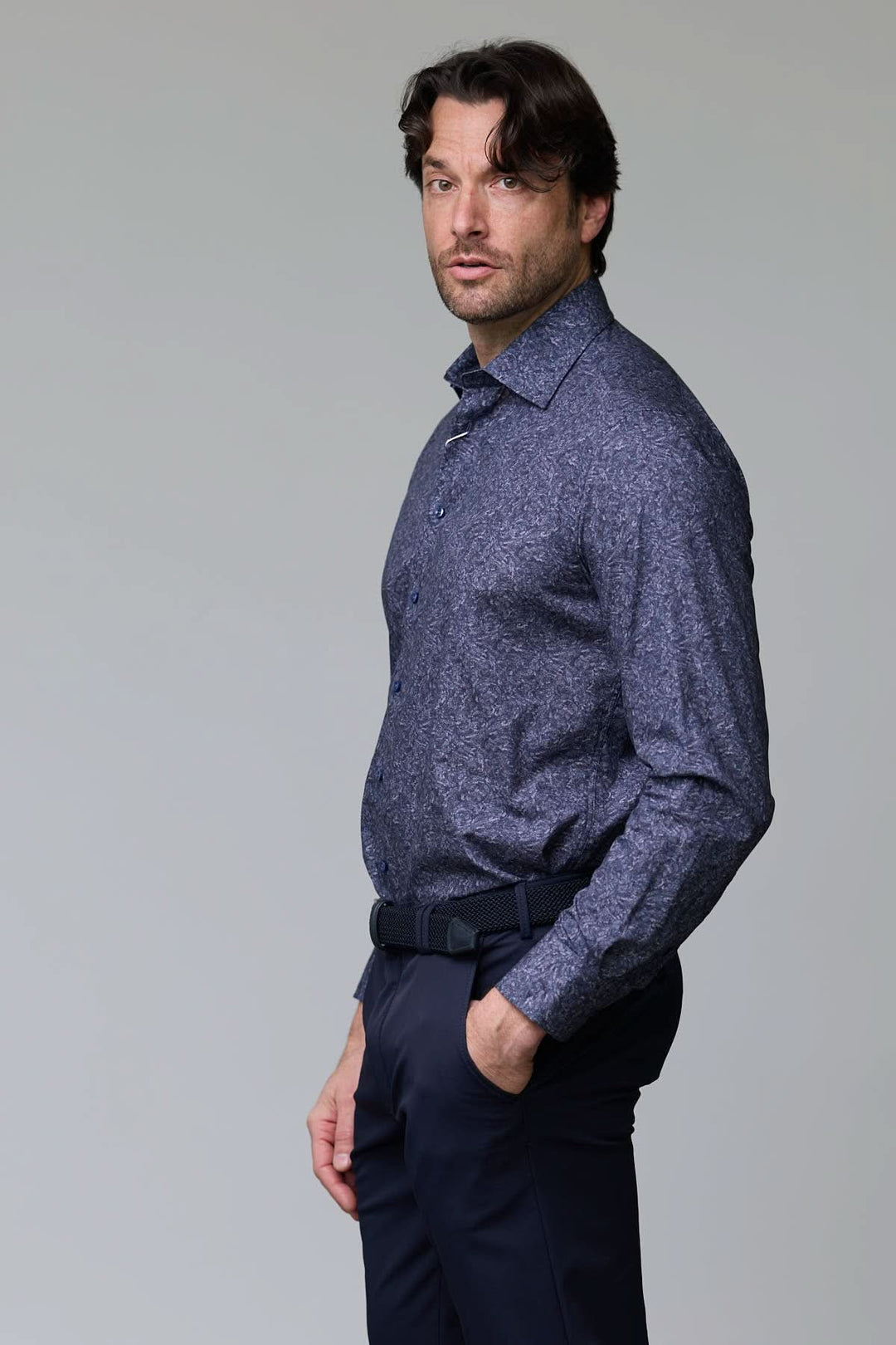 Chemise à motif texturé