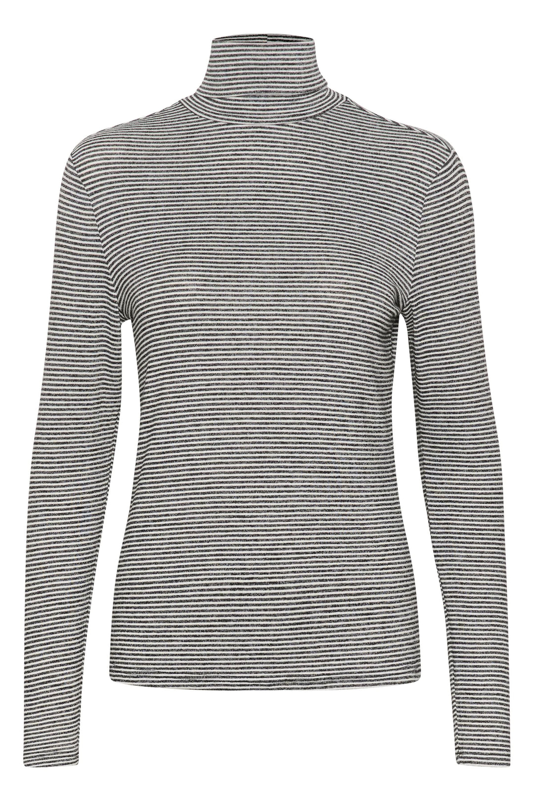 Col roulé Amma rayé avec coupe ajustée, parfait pour une allure chic et moderne.