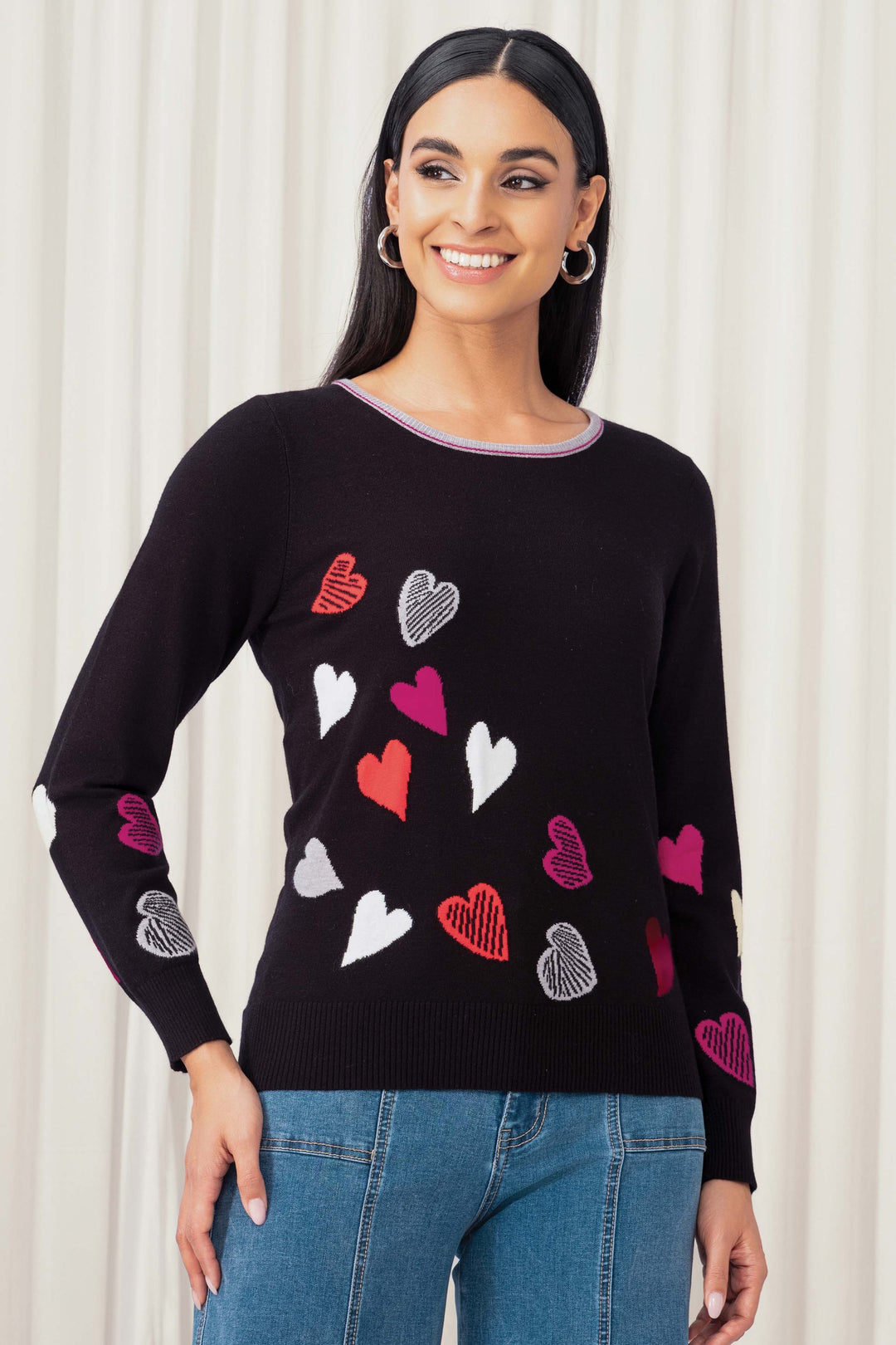 Chandail à motifs de cœurs