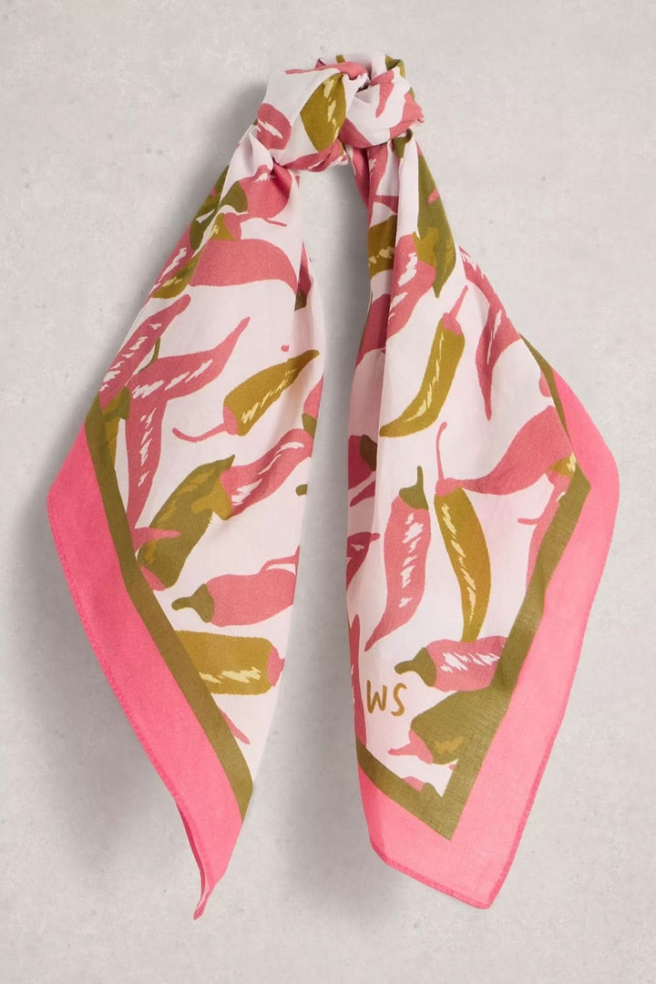 Ellie Scarf with Chili Pepper Print
