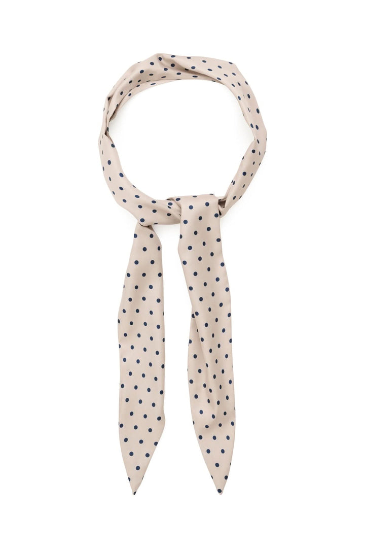 Foulard Lupa à pois élégant en viscose, léger et doux, parfait pour un usage quotidien ou occasions spéciales.