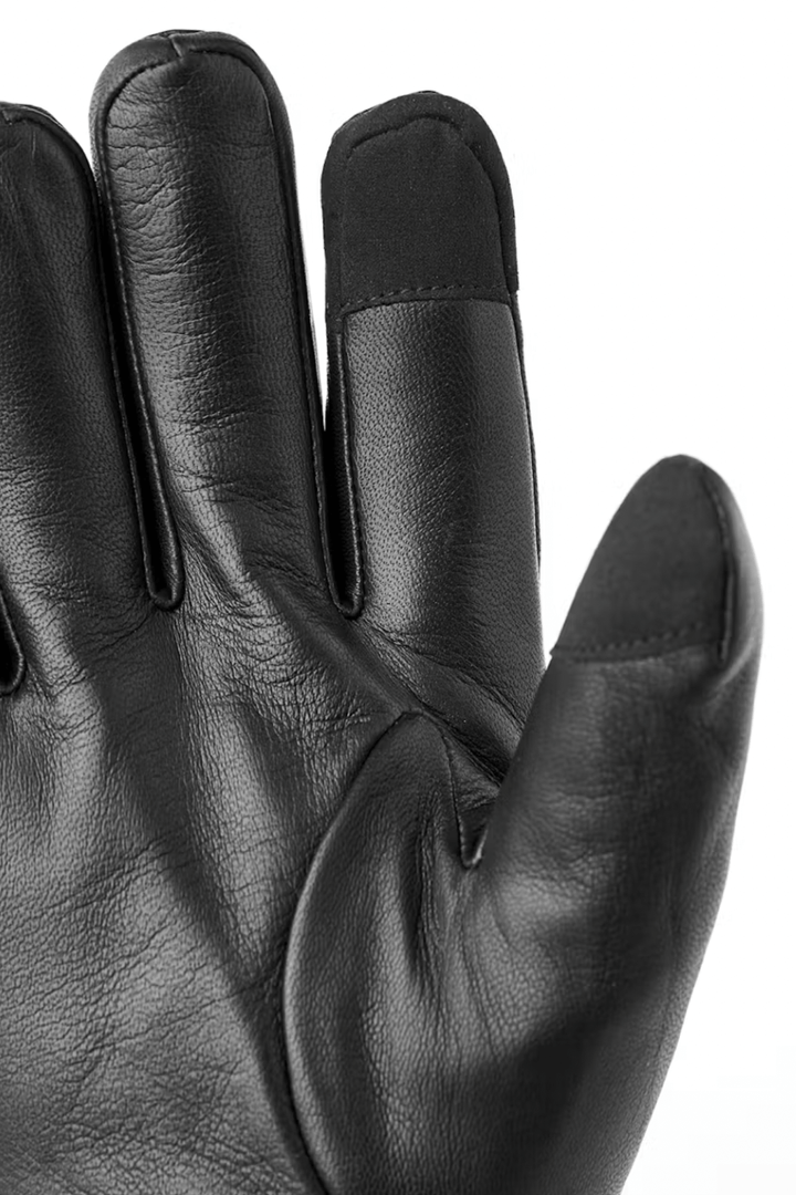 Gants de cuir John en nappa d'agneau avec doigts tactiles, design élégant et fonctionnel pour l'hiver.