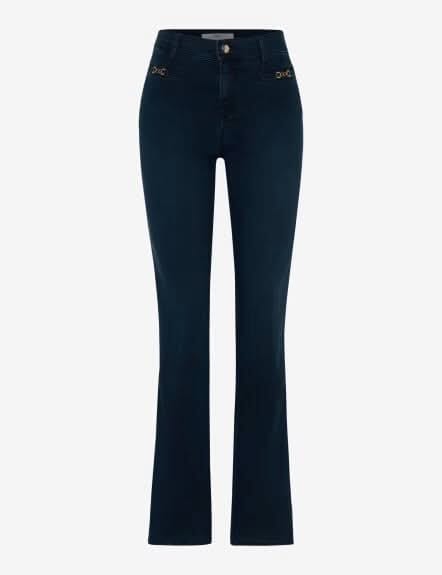 Jeans bootcut SHAKIRA en denim, taille régulière, poches décorées d&