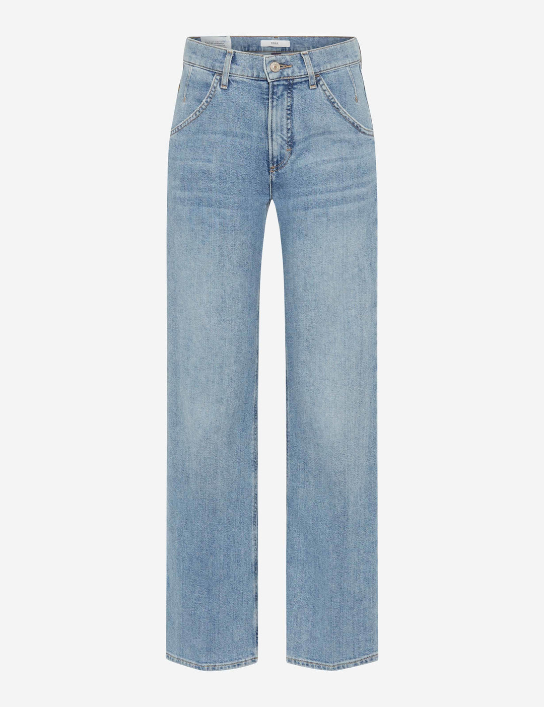 Jeans palazzo Maine, taille haute, coupe évasée, en denim Heritage, élégant et tendance.