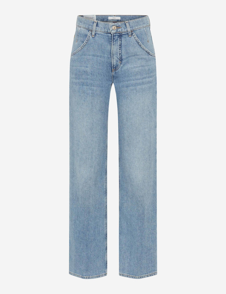 Jeans palazzo Maine, taille haute, coupe évasée, en denim Heritage, élégant et tendance.