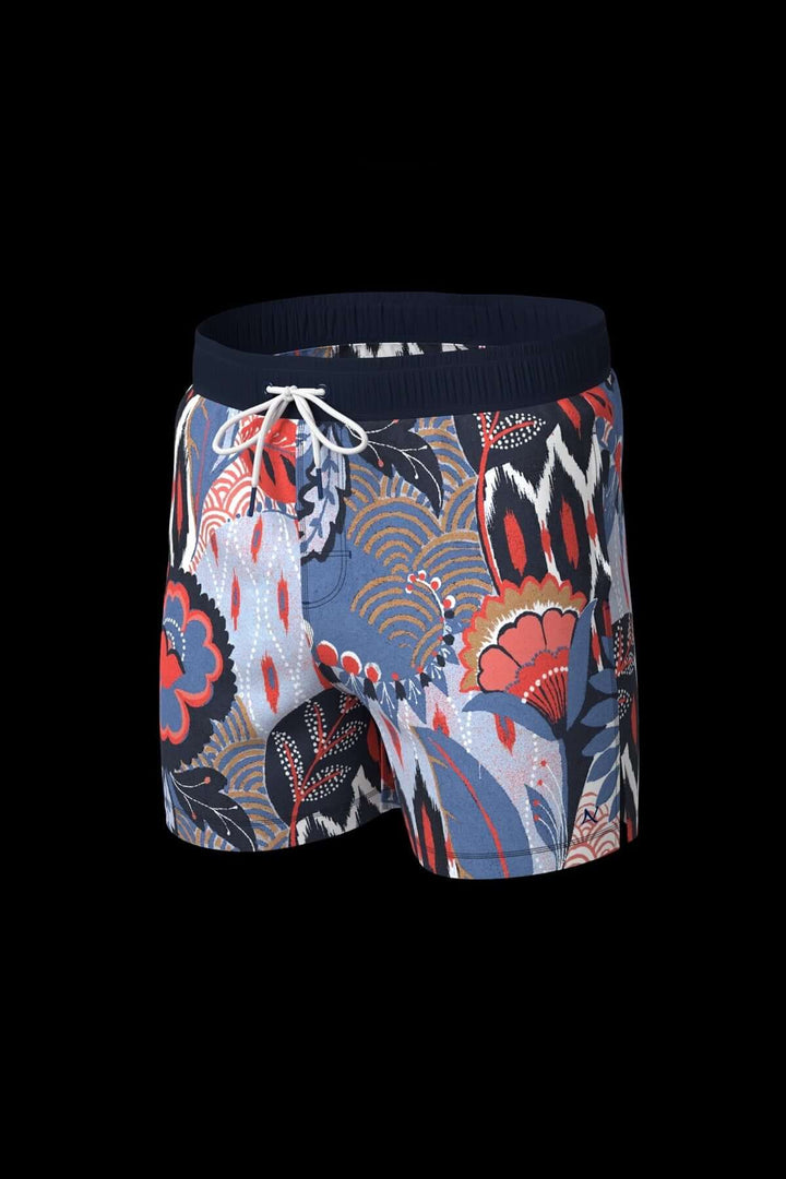 Maillot de bain Lemberg à motif tropical coloré, parfait pour l'été et les vacances au bord de l'eau.