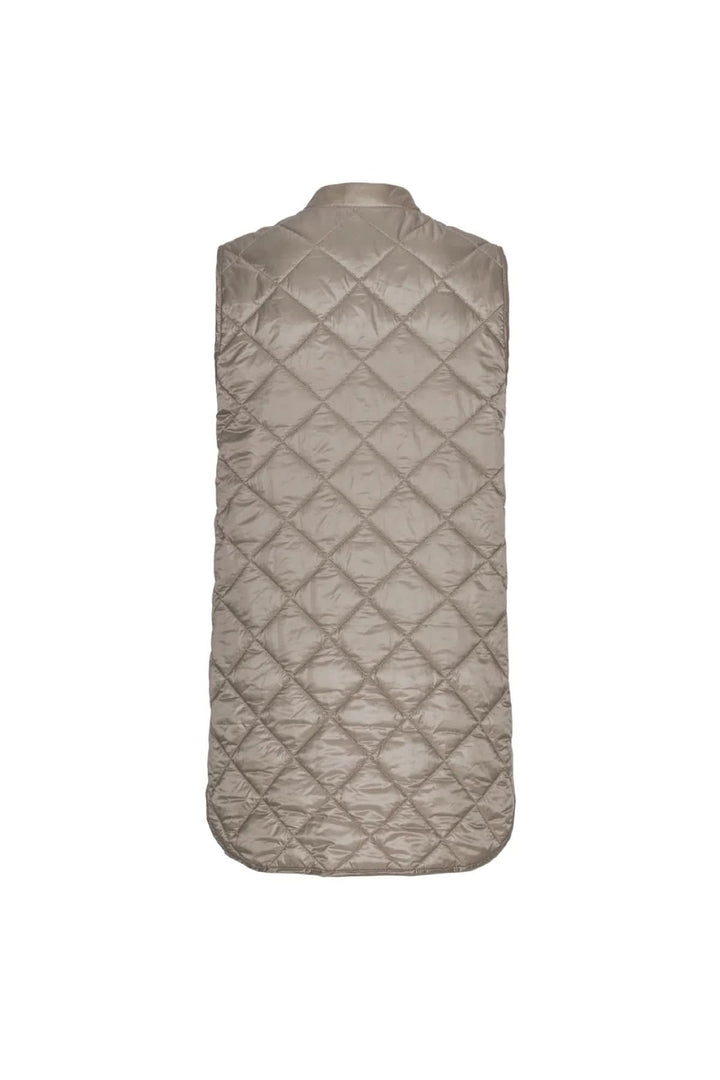 Gilet matelassé Pearl d'Ilse Jacobsen, léger, rembourré, motif unique, sans capuche.