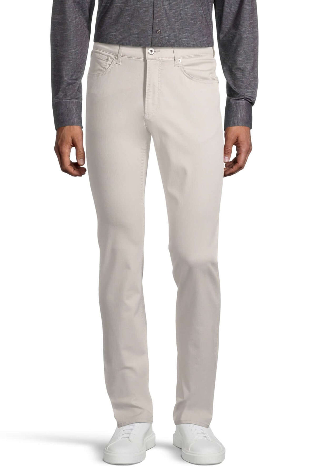 Pantalon Hi-Flex Chuck pour homme, coupe moderne droite, tissu ultra-élastique, coloris clair.